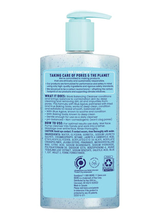 Biore Balancing Face Wash, pH Balanced Cleanser, 6.77 Oz, 3 Pack | For Combination Skin, Vegan Formula, Cruelty Free, Removes Impurities, Fresh Feeling Finish