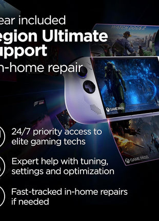 Lenovo Legion Go S - 2025 - Mobile Gaming Console - AMD Radeon graphics - 8 inch PureSight IPS Display - 120Hz - AMD RyzenTM Z2 Go - 16GB Memory - 512GB Storage - Glacier White - Free PC Game Pass