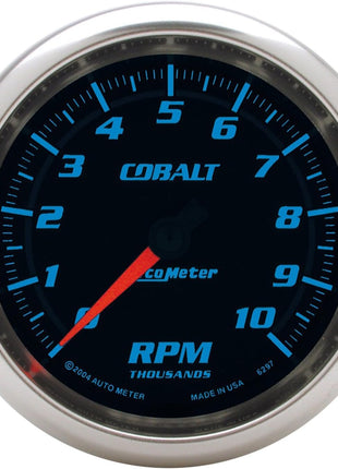 Auto Meter 6297 Cobalt 3-3/8 inch 10000 RPM In-Dash Tachometer