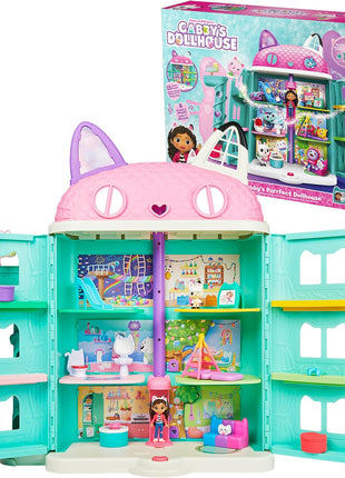 Gabby's Dollhouse, Purrfect Dollhouse with 15 Pieces Including Toy Figures, Furniture, Accessories and Sounds, Kids Toys for Ages 3 and up