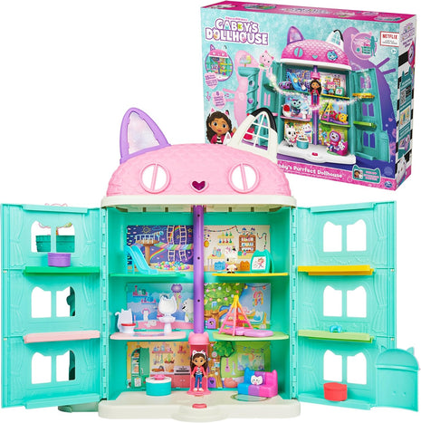 Gabby's Dollhouse, Purrfect Dollhouse with 15 Pieces Including Toy Figures, Furniture, Accessories and Sounds, Kids Toys for Ages 3 and up
