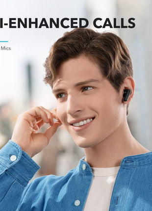 Soundcore by Anker P20i True Wireless Earbuds, with Big Bass, 30H Playtime | Bluetooth 5.3, Water-Resistant, 2 Mics for AI Clear Calls, 22 Preset EQs, Customization via App