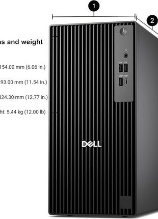 Dell Pro Tower PC Business Desktop Computer, 14th Gen Intel 14-Core i5-14500 vPro, 16GB DDR5 RAM, 512GB PCIe SSD, RJ-45, HDMI, DisplayPort, Type-C, Windows 11 Pro | 16GB DDR5 RAM, 512GB PCIe SSD, RJ-45, HDMI, DisplayPort, Type-C, Windows 11 Pro