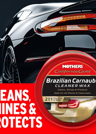 Mothers California Gold Brazilian Carnauba Cleaner Wax, 12 oz. Paste, 05500