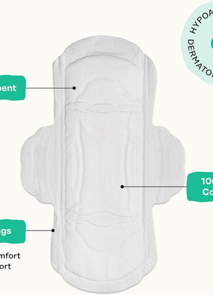 The Honey Pot Company   Herbal Sanitary Pads for Women   Regular Flow w/Wings   Infused w/Essential Oils for Cooling Effect & Organic Cotton Cover   Feminine Care   20 ct