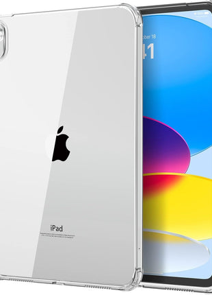 MoKo Clear Case for iPad (A16) 11th Generation 2025, Clear | for iPad 10th Gen 10.9 inch 2022, Light Soft TPU Anti-Scratch Ultra Clear Cover, Shockproof Transparent Flexible Back Cover