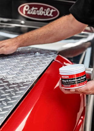 Mothers Mag & Aluminum Polish, 10 oz. – Brilliant Shine, Easy to Use, for All Uncoated & Unplated Metals Including Aluminum Wheels, Stainless Steel Trim and Exhaust Tips, Brass & More (05101)