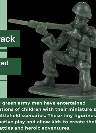 U. S. Toy DELUXE BAG OF CLASSIC TOY GREEN ARMY SOLDIERS - 36 Pc. (USTVL47)