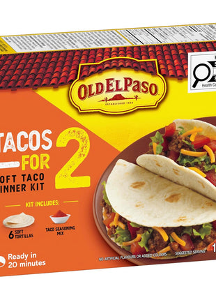 Old El Paso Tacos For Two Hard Taco Dinner Kit, 155g/5.5 oz., {Imported from Canada}