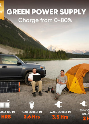 Jackery Portable Power Station Explorer 300, 293Wh Backup Lithium Battery, Solar Generator for Outdoors Camping Travel Hunting Blackout (Solar Panel Optional)