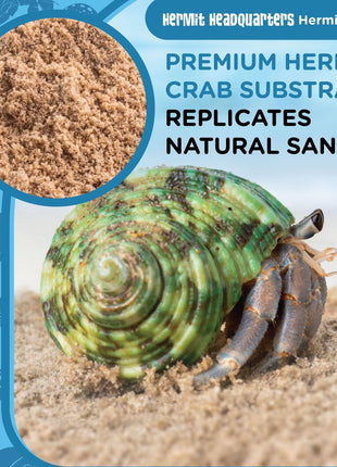 Fluker's All Natural Premium Hermit Crab Sand Substrate, Sand Mixture with Coconut Fiber, For Hermit Crab Tanks, 6 lbs.