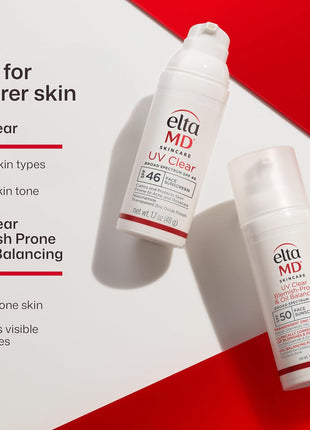 EltaMD UV Clear Face Sunscreen SPF, Oil-Free Sunscreen with Zinc Oxide, Dermatologist Recommended