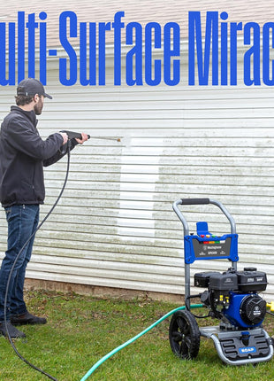 Westinghouse WPX3400 Gas Pressure Washer, 3400 PSI and 2.6 GPM, Onboard Soap Tank, Spray Gun and Wand, 5 Nozzle Set, for Cars/Fences/Driveways/Homes/Patios/Furniture