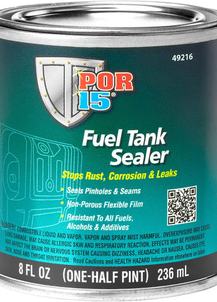 POR-15 Fuel Tank Sealer, Stops Rust, Corrosion and Leaks, Resistant to All Fuels, Alcohols and Additives, 8 Fluid Ounces
