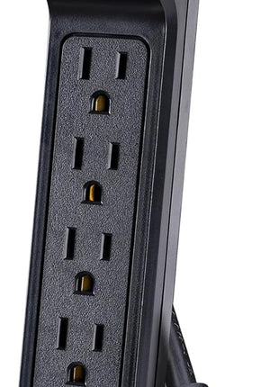 CyberPower CSB6012 Essential Surge Protector, 1200J/125V, 6 Outlets, 12ft Power Cord, Black