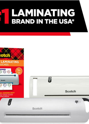 Scotch Thermal Laminating Pouches, for Use with Thermal Laminators, 8.9 x 11.4 Inches, Letter Size Sheets, 100-Pack