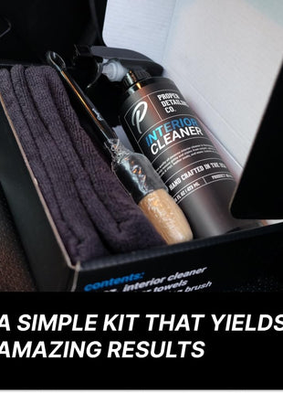 Interior Car Cleaning Kit - Professional Auto Detailing Supplies with Brush for Complete Vehicle Interior Detailing - Car Interior Cleaner Kit for Deep Cleaning. Car Detailing Interior Detailing Kit.