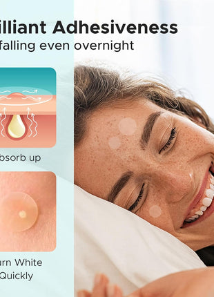 TKTK Pimple Patch for Face, Hydrocolloid Acne Absorbing Dots, 4 Sizes 140CT
