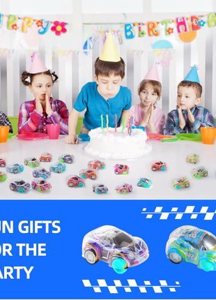 50 Pcs Mini Pull Back Cars Set, Pull Back Racing Vehicles for Kids Toddlers, Bulk Toys Party Favors Treasure Box, Classroom Prizes, Pinata Fillers,Goodie Bag Stuffers for Boys Girls