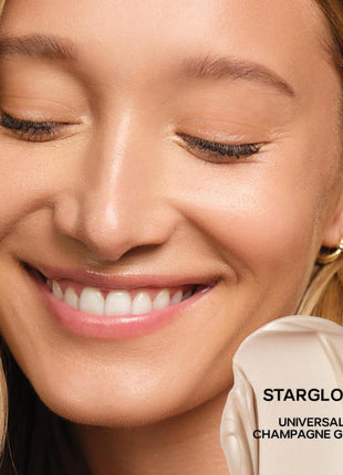 Saie Glowy Super Gel Lightweight llluminator & Makeup Primer - Starglow (1 oz) + Sunvisor Broad Spectrum SPF 35 Mineral Sunscreen (1.35 fl oz) + Lash Lengthening Mascara 101 - Black (0.31 oz)