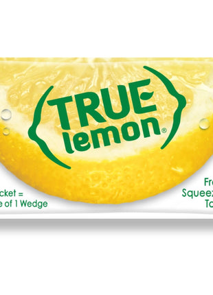 TRUE LEMON Water Enhancer, Bulk Dispenser, 100 Count (Pack of 1), 0 Calorie Drink Mix Packets For Water, Sugar Free Lemon Flavoring Powder Packets