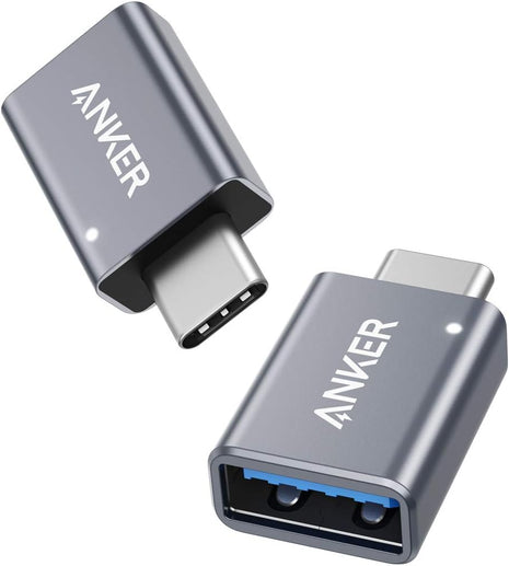 Anker USB C Adapter (2 Pack), USB C to USB Adapter High-Speed Data Transfer | for MacBook Pro 2020, iPad Pro 2020, Samsung Notebook 9, Dell XPS and More Type C Devices
