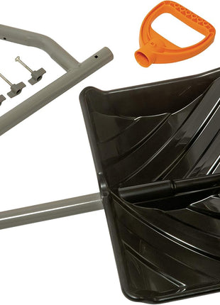 ErgieShovel ERG-BWRK16 Strain Reducing Steel Impact Resistant Bow Rake, Snow Shovel