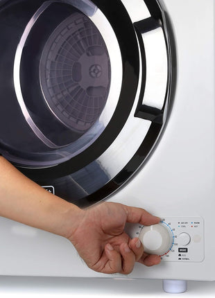 BLACK+DECKER 3.5 Cu. Ft. Portable Dryer, 13.2 lb. Capacity, 120V, BCED37 | Electric Dryer, 1500W 120V, Vented, Stainless Steel Drum, Portable Dryers for Laundry for Standard Wall Outlet