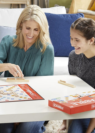 Hasbro Gaming Scrabble Board Game, Classic Word Games for Kids Ages 8 and Up, Fun Family Game for 2-4 Players, The Classic Crossword Game