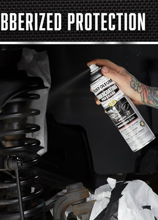 Rust-Oleum 248656 Professional Grade Rubberized Undercoating Spray, 15 oz, Black
