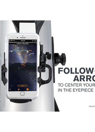 Celestron StarSense Explorer LT 114AZ App-Enabled Telescope – 114mm Newtonian Reflector with Smartphone Dock & StarSense App – iPhone & Android Compatible – Easy-to-Use for Beginners