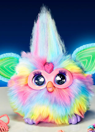 Furby Tie Dye, 15 Fashion Accessories, Interactive Plush Toys for 6 Year Old Girls & Boys & Up, Voice Activated Animatronic