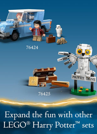 LEGO Harry Potter Flying Ford Anglia, Buildable Car Toy with 2 Minifigures for Role Play, Fantasy Playset for Kids, Harry Potter Car, Gift for Boys, Girls and Any Fan Ages 7 and Up, 76424 | Lego Harry Potter Lego 165 Pieces - Flying Ford Anglia #76424