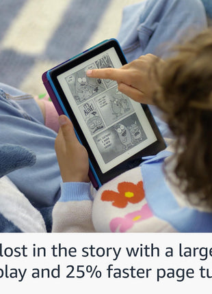 Amazon Kindle Paperwhite Kids 16GB (newest model) – larger 7" glare-free display – Kids read an average of 1+ hour per day with Kindle – Cyber City