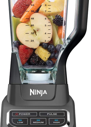 Ninja Professional Blender 1000W, Total Crushing Technology  Smoothies, Ice Crushing & Frozen Fruit, Full Size Countertop Blender, 72 oz. Pitcher, Black & Grey, BL610