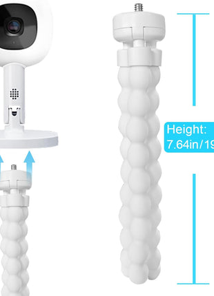 Baby Monitor Mount Compatible with Nanit Pro Smart & Flex Stand Baby Monitor, Flexible Arm Monitor Mount,Baby Camera Holder Stand Without Tools