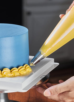Piping Bag - Disposable Cake Decorating Bag | Pastry Bag 56 Count, 16 inch, Clear, Tipless Icing Bags, Cream Frosting and Cookie Decoration
