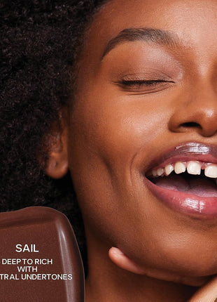 Saie Radiant Glow Duo - Dew Bronze Soft-Focus Liquid Bronzer in Sail (0.4 oz) & Mini Glowy Super Gel Lightweight Illuminator in Sunglow (0.5 oz), Hydrating Makeup Essentials for a Sun-Kissed Glow