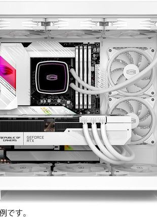 PCCOOLER CPS - C3 T500 ARGB White - Mid Tower - Gaming Desktop Case with 6 ARGB Fans - ATX/M-ATX/ITX - 270 Column Free Panoramic View - 360MM Radiator & 400MM GPU Support (C3-T500WHD6-GL)