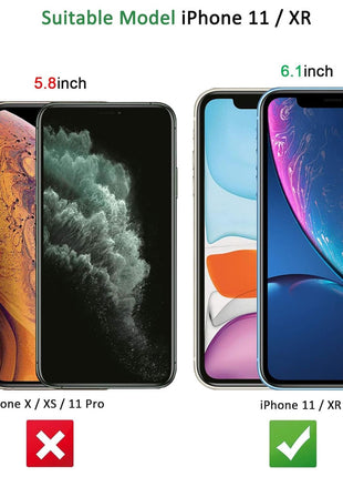 NEW'C 3 Pack Designed for iPhone 11 and iPhone XR Screen Protector (6.1 inch), Enhanced Tempered Glass Protection, Case Friendly Anti Scratch Bubble Free Ultra Resistant