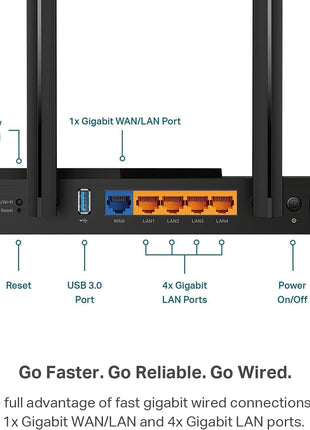 TP-Link Dual-Band AX3000 Wi-Fi 6 Router Archer AX55 | Wireless Gigabit Internet Router for Home | EasyMesh Compatible | VPN Clients & Server | HomeShield, OFDMA, MU-MIMO | USB 3.0 | Secure by Design