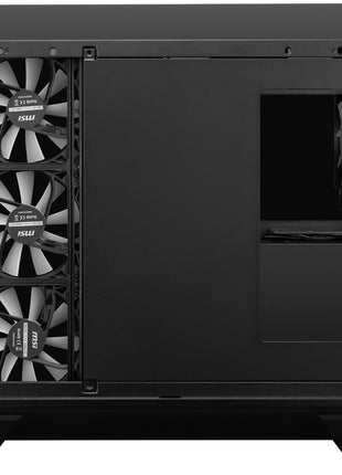 msi MAG PANO 120R PZ - ATX Mid-Tower Gaming PC Case - 270-degree Tempered Glass Panel - Liquid Cooling Support up to 360mm Radiator - Pre-Installed 7 ARGB Fans - VGA Bracket