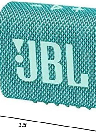 JBL Go 3 - Portable Mini Bluetooth Speaker, big audio and punchy bass, IP67 waterproof and dustproof, 5 hours of playtime, speaker for home, outdoor and travel (Teal)