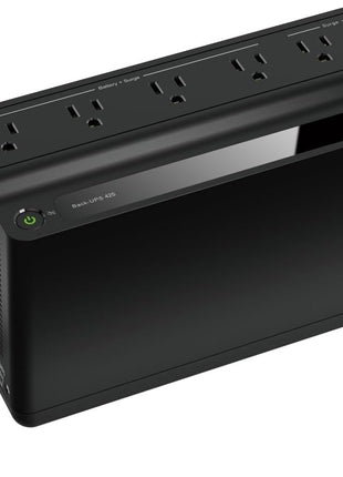 APC UPS 425VA/225W Battery Backup for Router, Small Electronics, BE425M | UPS backup battery, 15 minute runtime @100W. Small UPS for Wi-Fi routers, modems & home electronics; surge protection