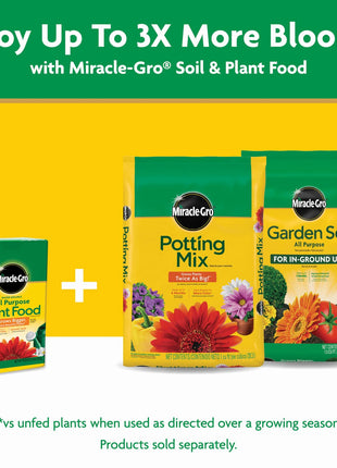 Miracle-Gro Water Soluble All Purpose Plant Food - Fertilizer For All Indoor or Outdoor Plants including Roses, Flowers, Vegetables, Houseplants, Trees, and Shrubs, 3 lbs.