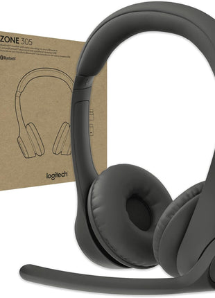 Logitech Zone 305 for Business Wireless Bluetooth Headset - UC with Dangle | For Google Meet, Google Voice, Zoom, compatible platforms: Windows, Mac, Chrome, Linux, iOS, iPadOS, Android