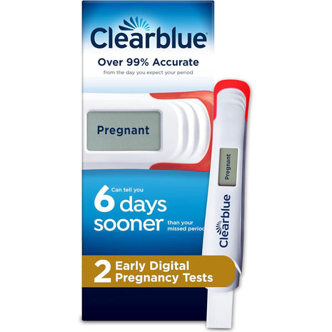 Clearblue Early Digital Pregnancy Test, Early Detection at Home Pregnancy Test, 2 Ct
