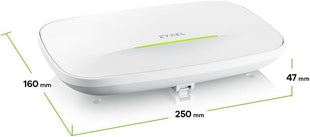 Zyxel WiFi 7 Wireless Access Point BE11000 | PoE + or USB C (not included) | 2x 2.5Gb Ethernet Ports | Triple Radio | Nebula Flex Cloud or Standalone | RADIUS Authentication | TAA Compliant | NWA130BE