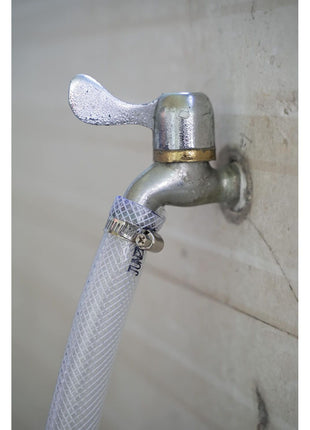 3/4 inch ID x 1 inch OD - 10 Ft High Pressure Braided Clear PVC Tubing Flexible Vinyl Tube, Heavy Duty Reinforced PVC Hose Tubing, BPA Free and Non Toxic