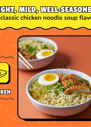Maruchan Ramen Chicken, Instant Ramen Noodles, Ready to Eat Meals, 3 Oz, 24 Count